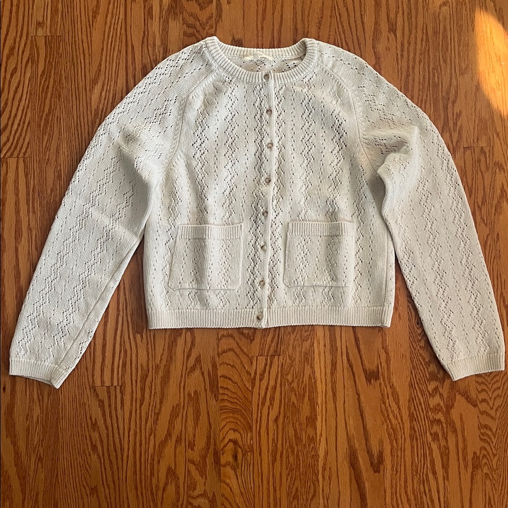 Sezane Jack Cardigan Ecru - Size L - Picture 4 of 11
